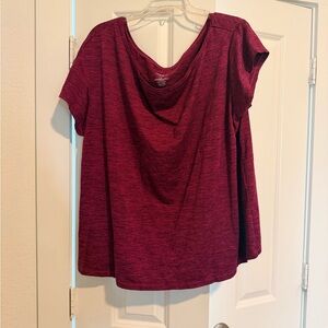 Torrid Active Women's Purple Heather Short Sleeve Scoop Neck 2XL Yoga T-Shirt